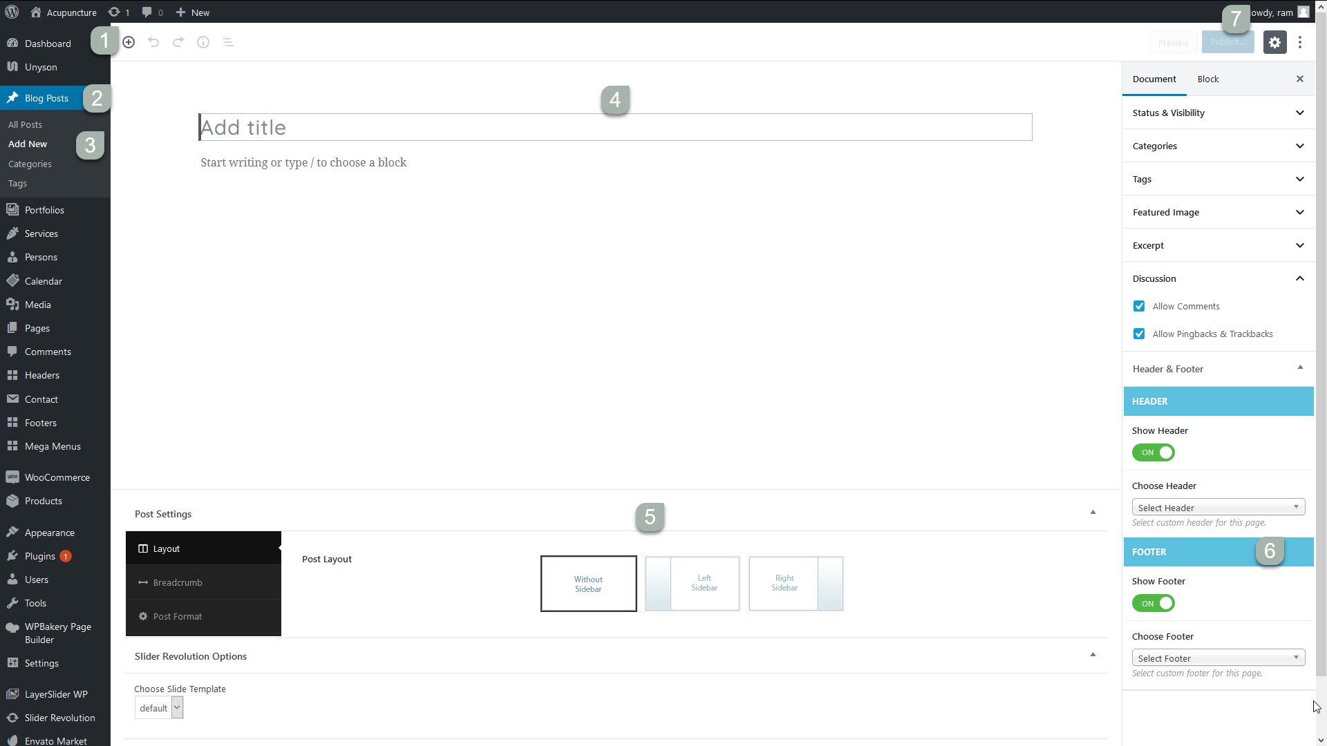 Blog Options