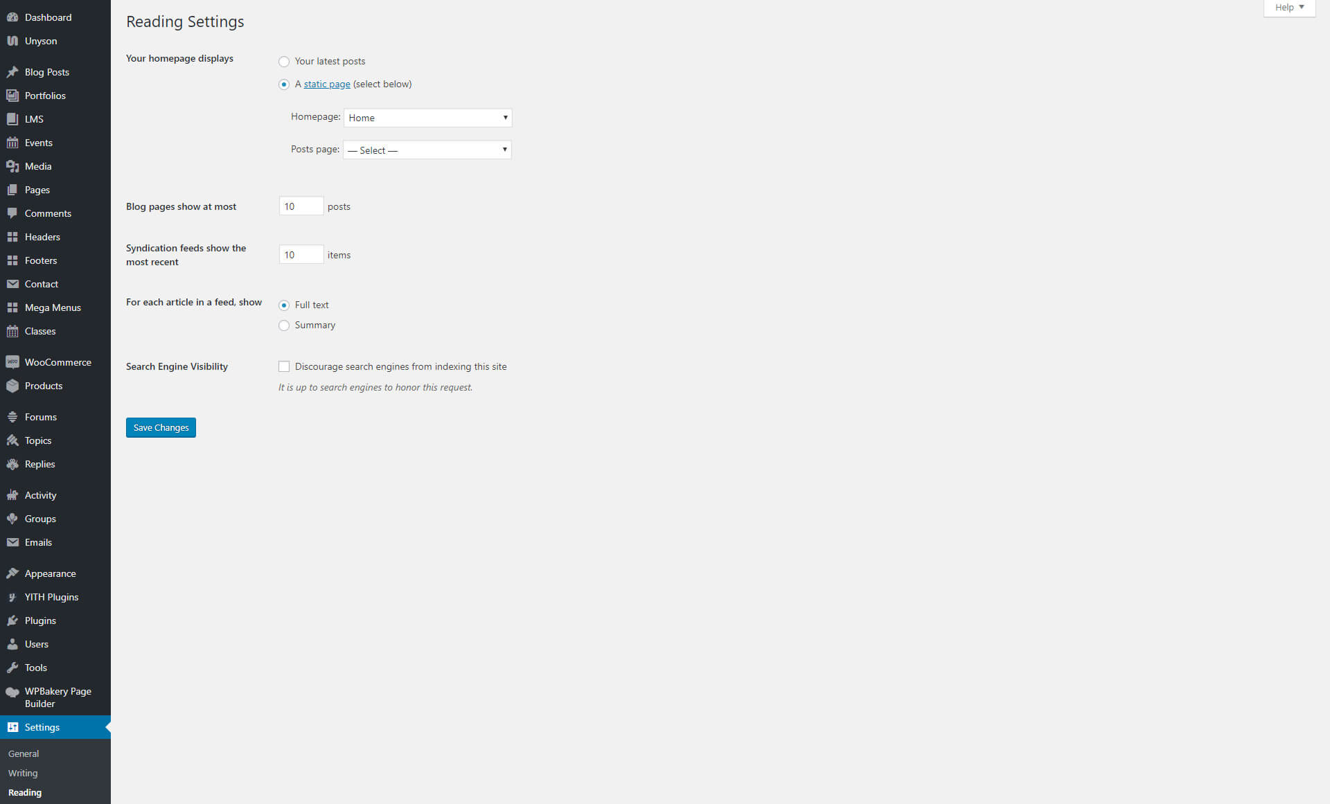 WordPress Installation